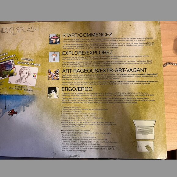 [NEW] Wacom Bamboo Splash Graphics Tablet for Digital Art - Picture 2 of 7